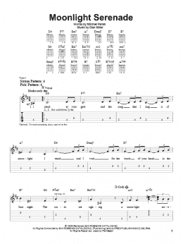 page one of Moonlight Serenade (Easy Guitar Tab)