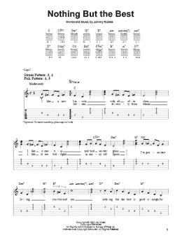 page one of Nothing But The Best (Easy Guitar Tab)
