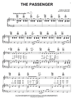 page one of The Passenger (Piano, Vocal & Guitar Chords (Right-Hand Melody))