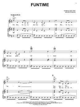 page one of Funtime (Piano, Vocal & Guitar Chords (Right-Hand Melody))