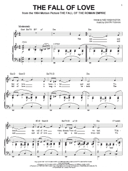 page one of The Fall Of Love (Piano, Vocal & Guitar Chords (Right-Hand Melody))