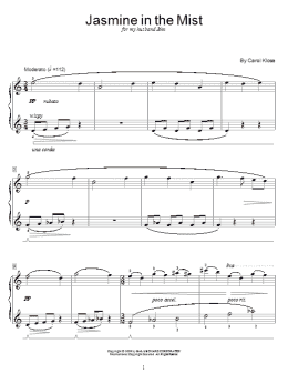 page one of Jasmine In The Mist (Educational Piano)