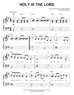 page one of Holy Is The Lord (Big Note Piano)