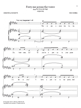 page one of Ferry Me Across The Water (Piano & Vocal)