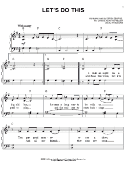 page one of Let's Do This (Easy Piano)