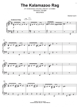 page one of The Kalamazoo Rag (Piano Duet)