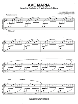 page one of Ave Maria (arr. Phillip Keveren) (Piano Solo)