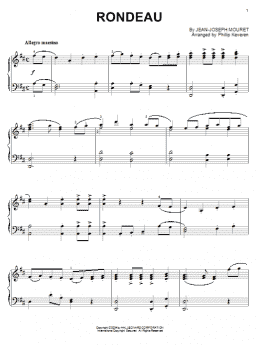 page one of Rondeau (arr. Phillip Keveren) (Piano Solo)