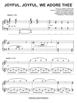 page one of Joyful, Joyful, We Adore Thee (arr. Phillip Keveren) (Piano Solo)