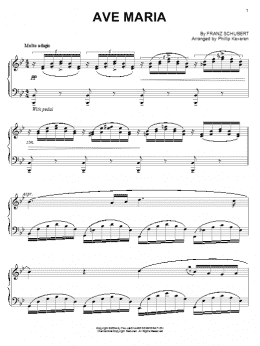 page one of Ave Maria (arr. Phillip Keveren) (Piano Solo)