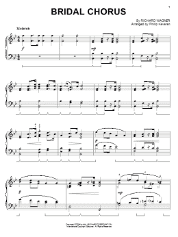 page one of Bridal Chorus (arr. Phillip Keveren) (Piano Solo)
