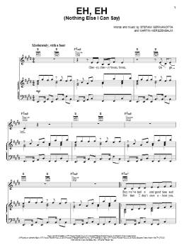 page one of Eh, Eh (Nothing Else I Can Say) (Piano, Vocal & Guitar Chords (Right-Hand Melody))