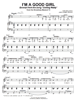 page one of I'm A Good Girl (Piano & Vocal)