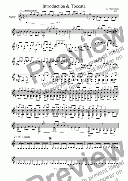 page one of Introduction & Toccata