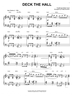 page one of Deck The Hall [Jazz version] (arr. Phillip Keveren) (Piano Solo)