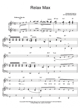 page one of Relax Max (Piano, Vocal & Guitar Chords (Right-Hand Melody))