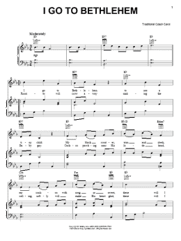page one of I Go To Bethlehem (Piano, Vocal & Guitar Chords (Right-Hand Melody))