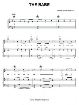 page one of The Babe (Piano, Vocal & Guitar Chords (Right-Hand Melody))