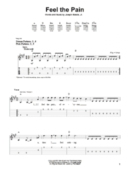 page one of Feel The Pain (Easy Guitar Tab)