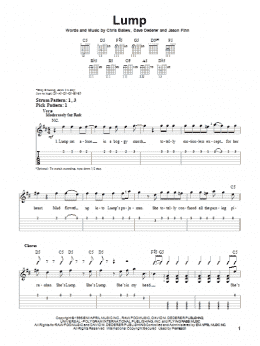 page one of Lump (Easy Guitar Tab)