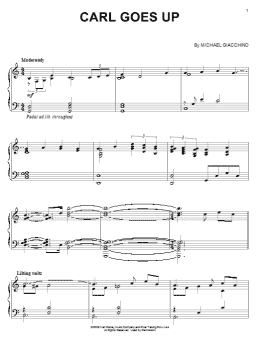 page one of Carl Goes Up (Piano Solo)