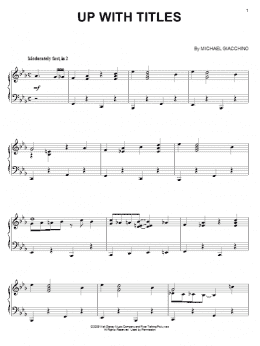 page one of Up With Titles (Piano Solo)