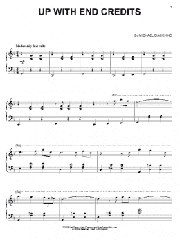 page one of Up With End Credits (Piano Solo)