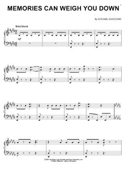 page one of Memories Can Weigh You Down (Piano Solo)