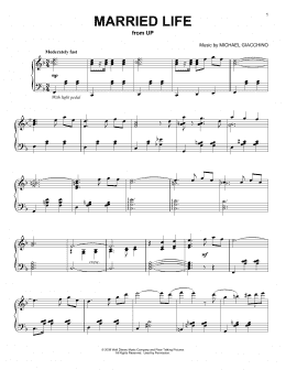 page one of Married Life (from Up) (Piano Solo)