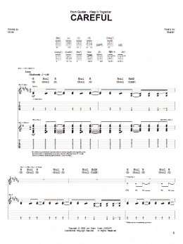 page one of Careful (Guitar Tab)
