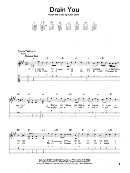 page one of Drain You (Easy Guitar Tab)
