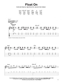 page one of Float On (Easy Guitar Tab)