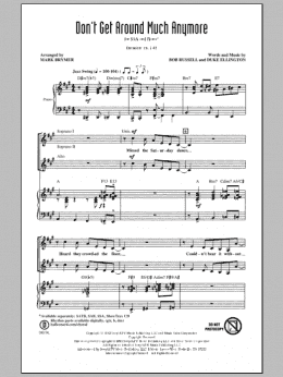 page one of Don't Get Around Much Anymore (arr. Mark Brymer) (SSA Choir)