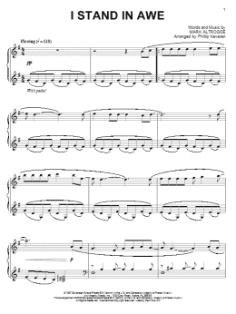page one of I Stand In Awe (arr. Phillip Keveren) (Piano Solo)