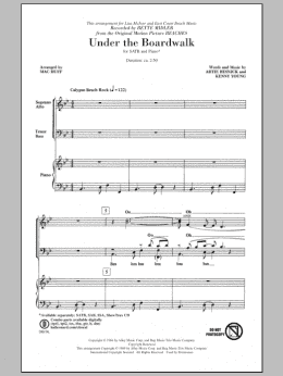 page one of Under The Boardwalk (SATB Choir)