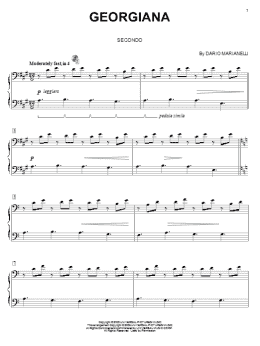 page one of Georgiana (from Pride And Prejudice) (arr. Carol Klose) (Piano Duet)