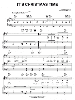 page one of It's Christmas Time (Piano, Vocal & Guitar Chords (Right-Hand Melody))
