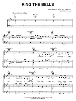 page one of Ring The Bells (Piano, Vocal & Guitar Chords (Right-Hand Melody))