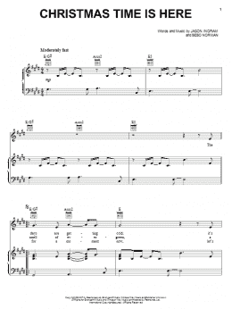 page one of Christmas Time Is Here (Piano, Vocal & Guitar Chords (Right-Hand Melody))