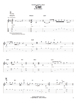 page one of Ciel (Guitar Tab)