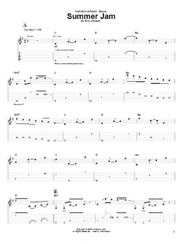 page one of Summer Jam (Guitar Tab)