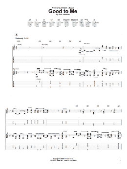 page one of Good To Me (Guitar Tab)