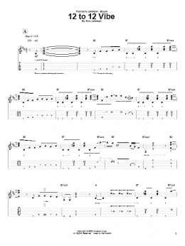 page one of 12 To 12 Vibe (Guitar Tab)