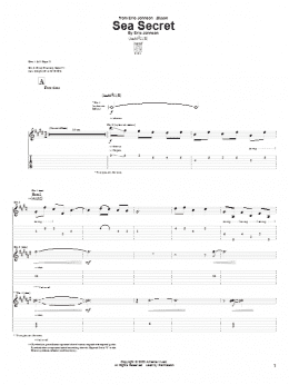 page one of Sea Secret (Guitar Tab)