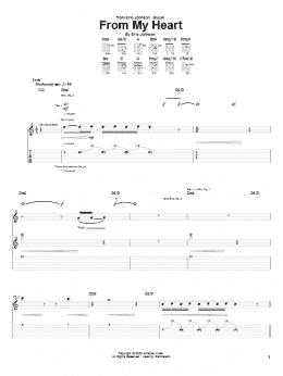 page one of From My Heart (Guitar Tab)