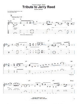 page one of Tribute To Jerry Reed (Guitar Tab)