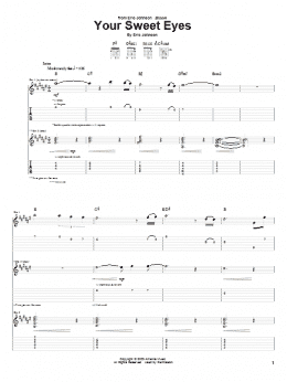 page one of Your Sweet Eyes (Guitar Tab)