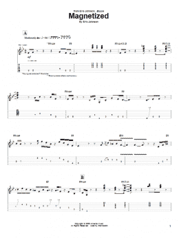 page one of Magnetized (Guitar Tab)