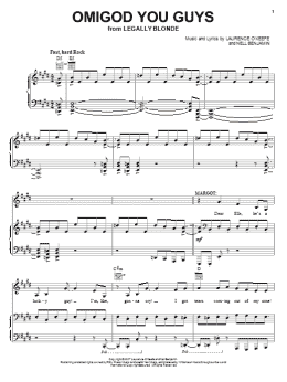 page one of Omigod You Guys (Piano & Vocal)