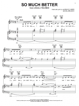 page one of So Much Better (Piano & Vocal)